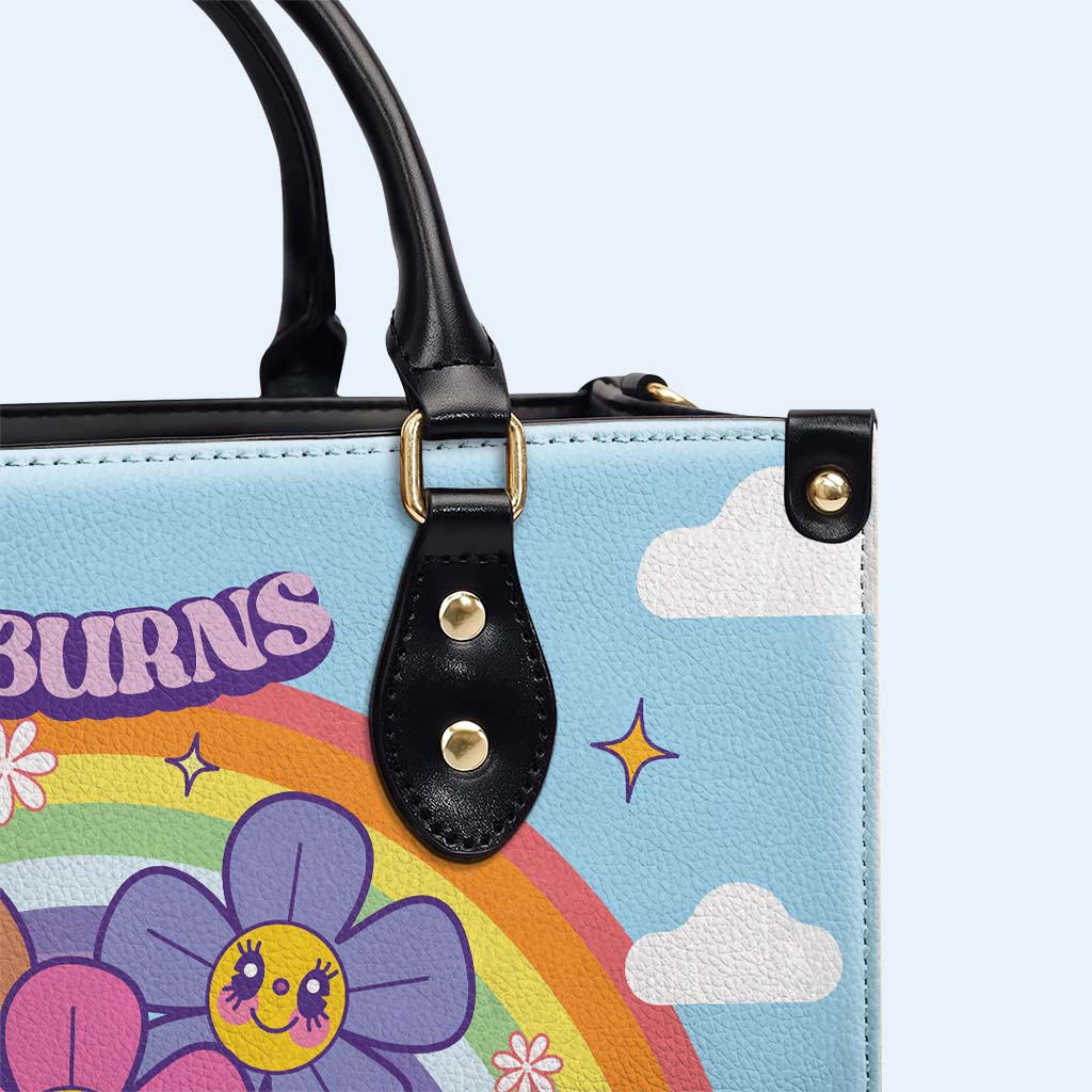 Ça brûle quand je fais pipi - Sac à main en cuir personnalisé - DG045_HB