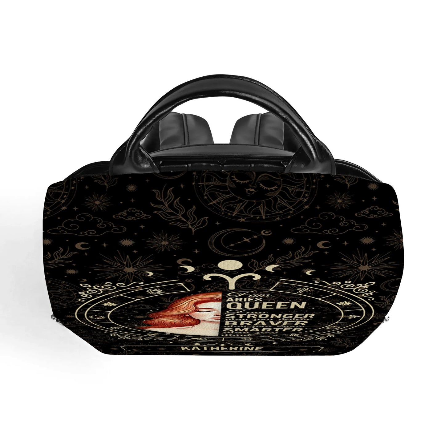 Mochila de cuero personalizada de la Reina del Zodíaco - DG048_BP