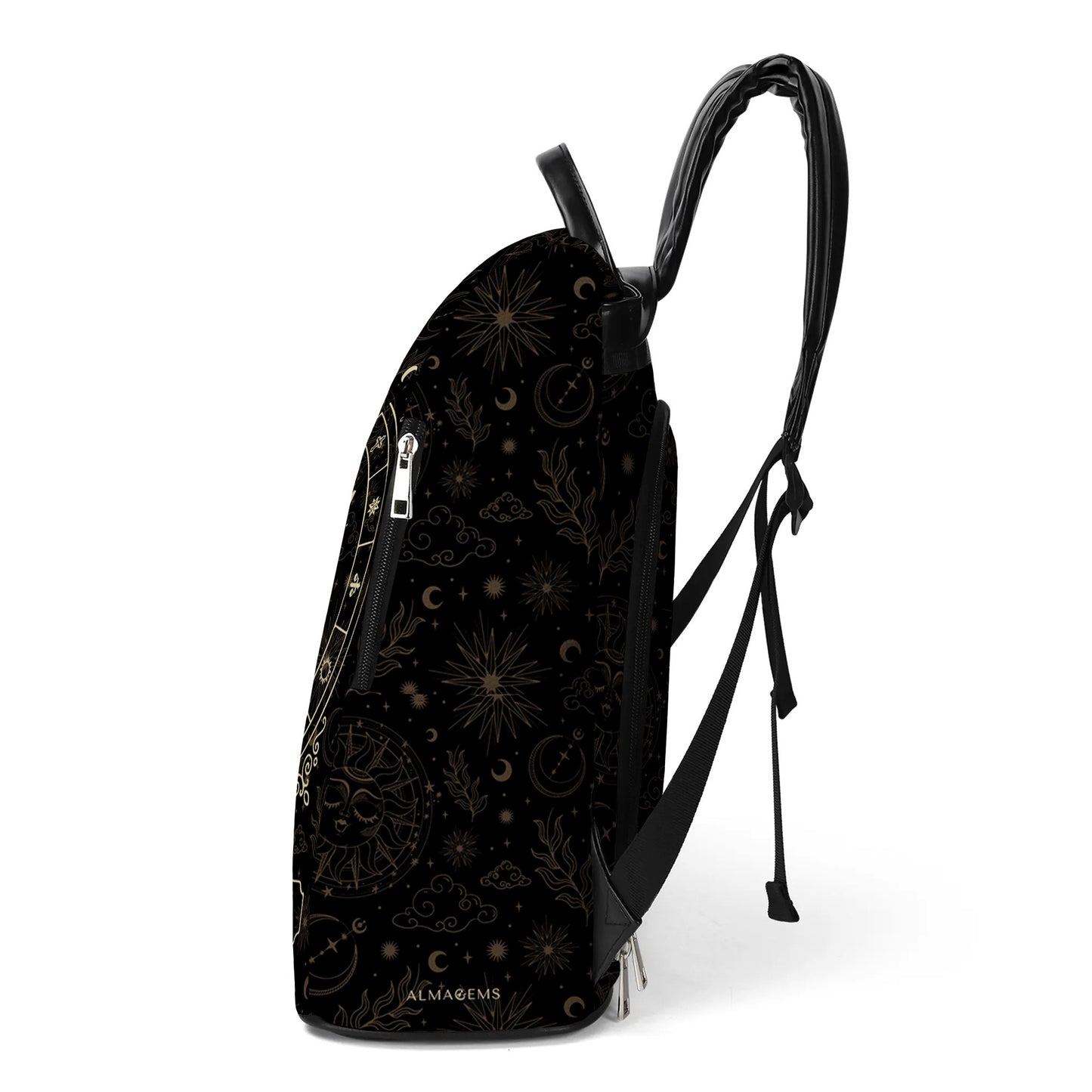 Mochila de cuero personalizada de la Reina del Zodíaco - DG048_BP