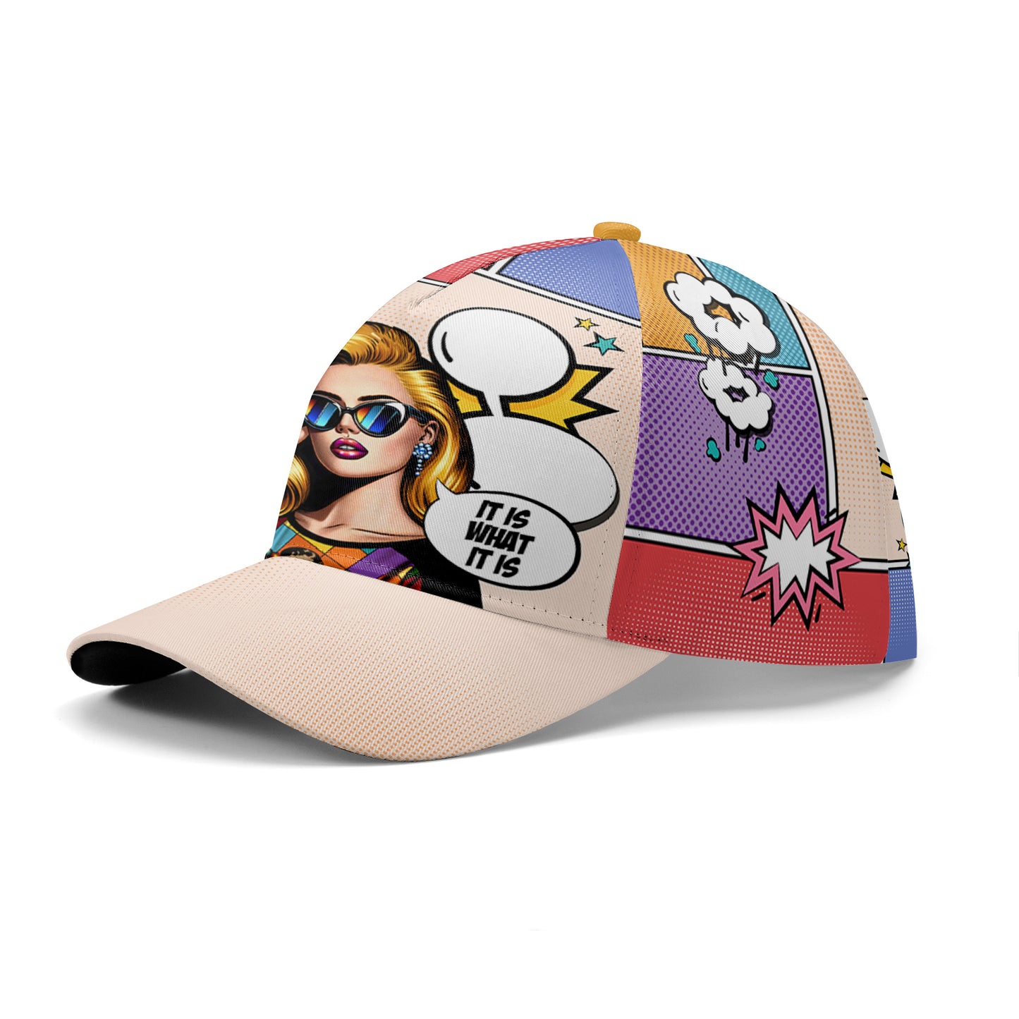 C'est ce que c'est - Casquette de baseball personnalisée, imprimé intégral - DG050_BAC