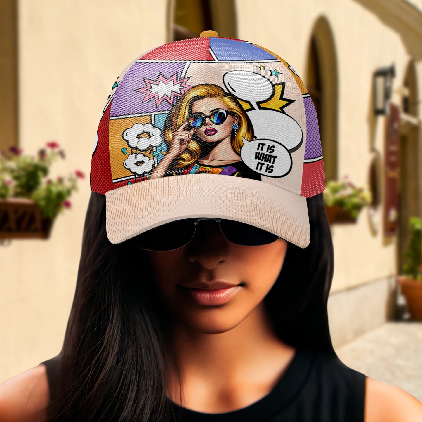 C'est ce que c'est - Casquette de baseball personnalisée, imprimé intégral - DG050_BAC