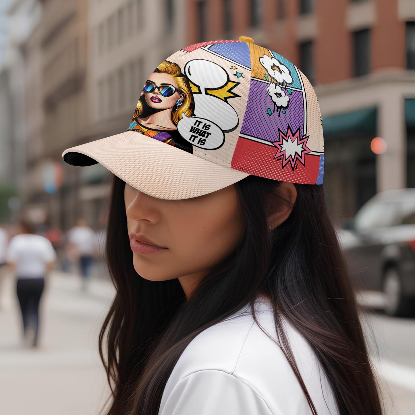 C'est ce que c'est - Casquette de baseball personnalisée, imprimé intégral - DG050_BAC