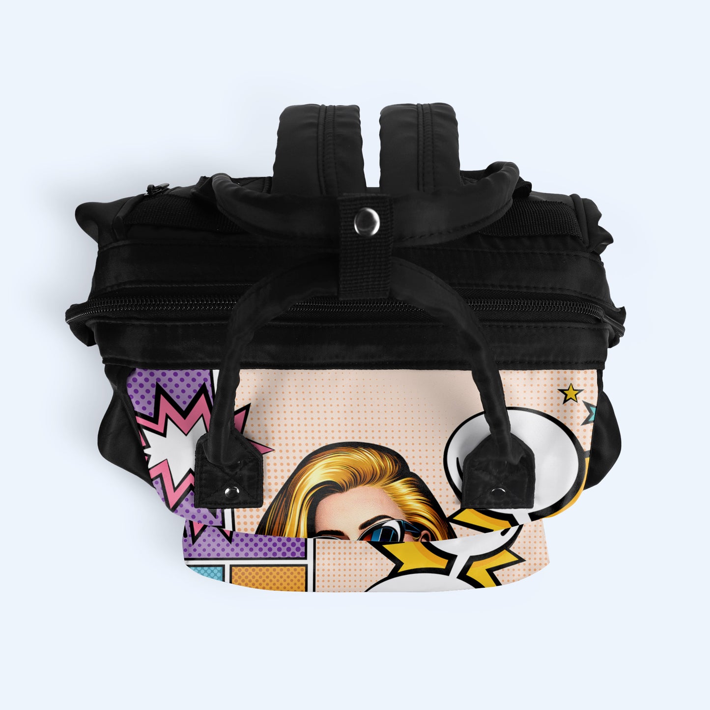 ES LO QUE ES - Mochila de viaje personalizada con diseño de pico de pato - DG050_DKB