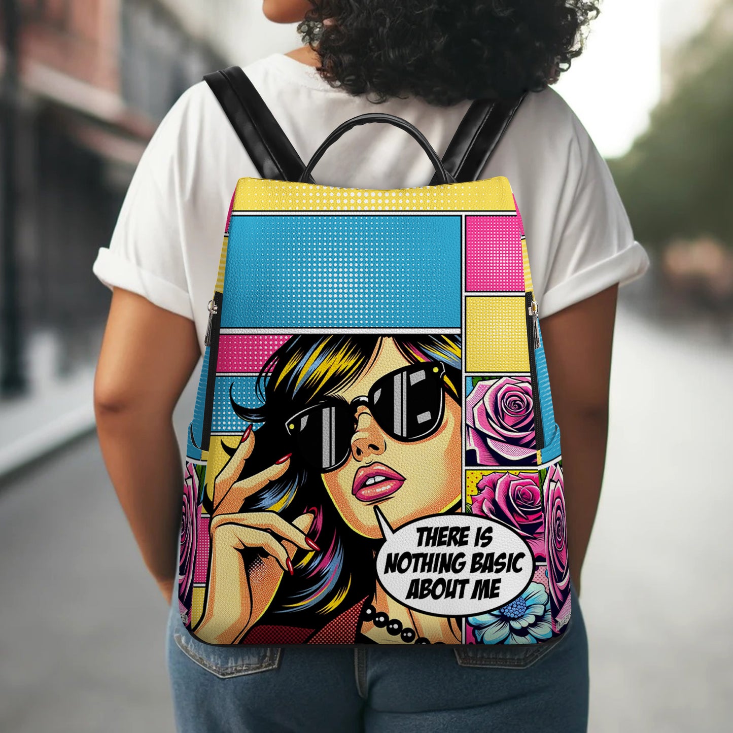 Il n'y a rien de basique chez moi - Sac à dos en cuir personnalisé - DG056_BP