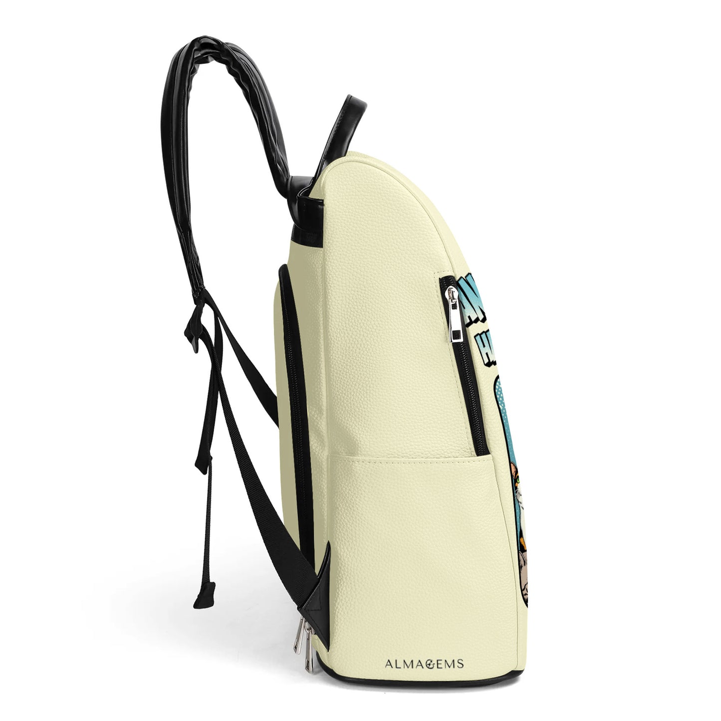 Et elle vécut heureuse pour toujours - Sac à dos en cuir personnalisé - DG057_BP