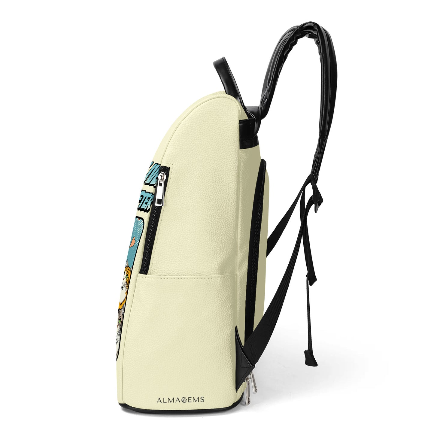 Et elle vécut heureuse pour toujours - Sac à dos en cuir personnalisé - DG057_BP