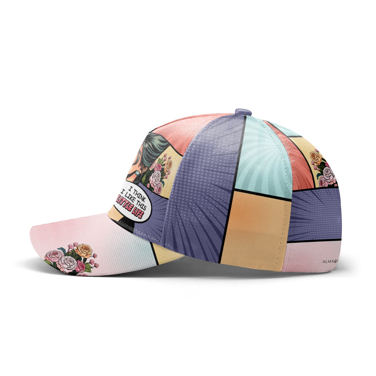 Je crois que j'aime cette petite vie - Casquette de baseball personnalisée, imprimé sur toute la surface - DG060_BAC