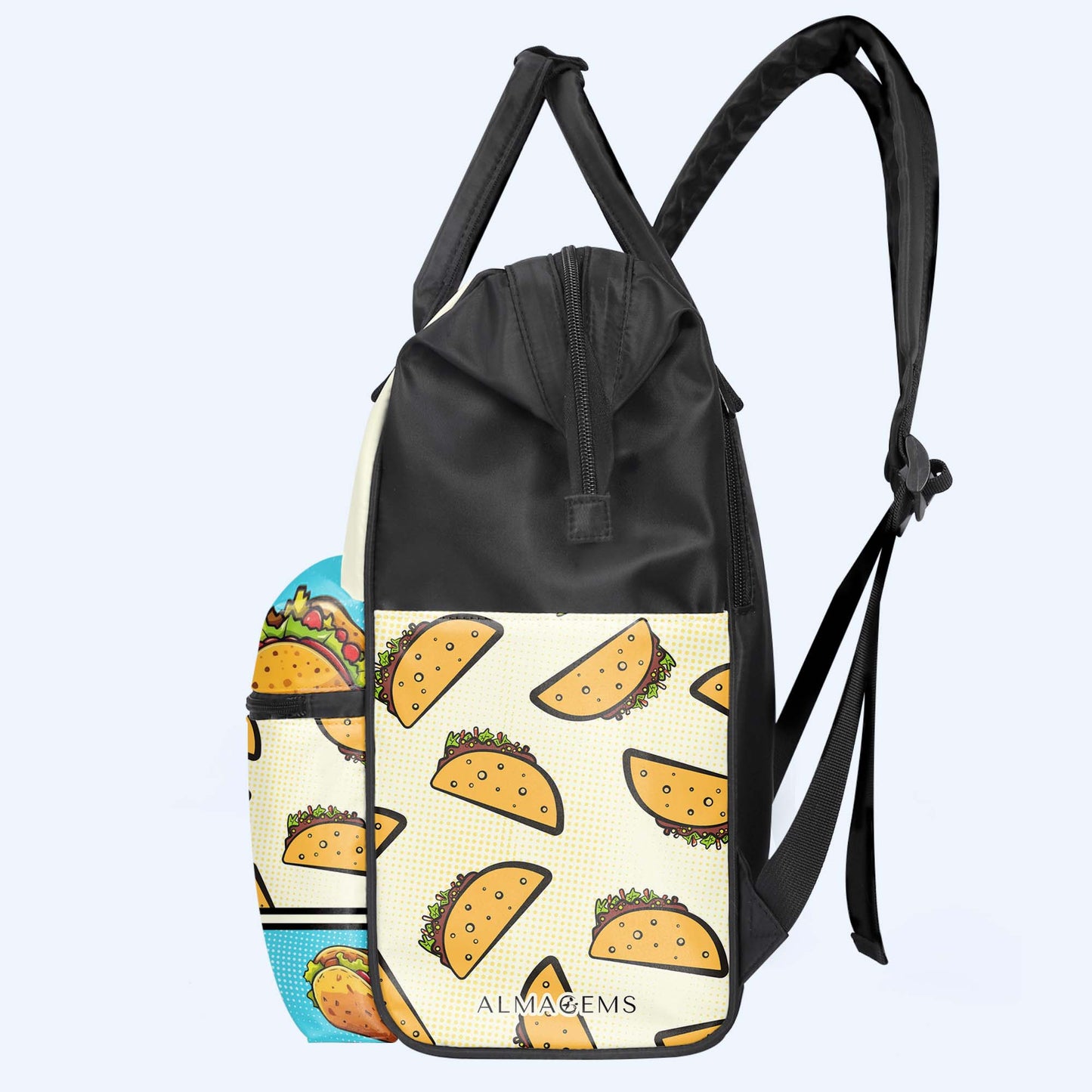 Je peux m'acheter des tacos - Sac à dos de voyage personnalisé en forme de bec de canard - DG061_DKB