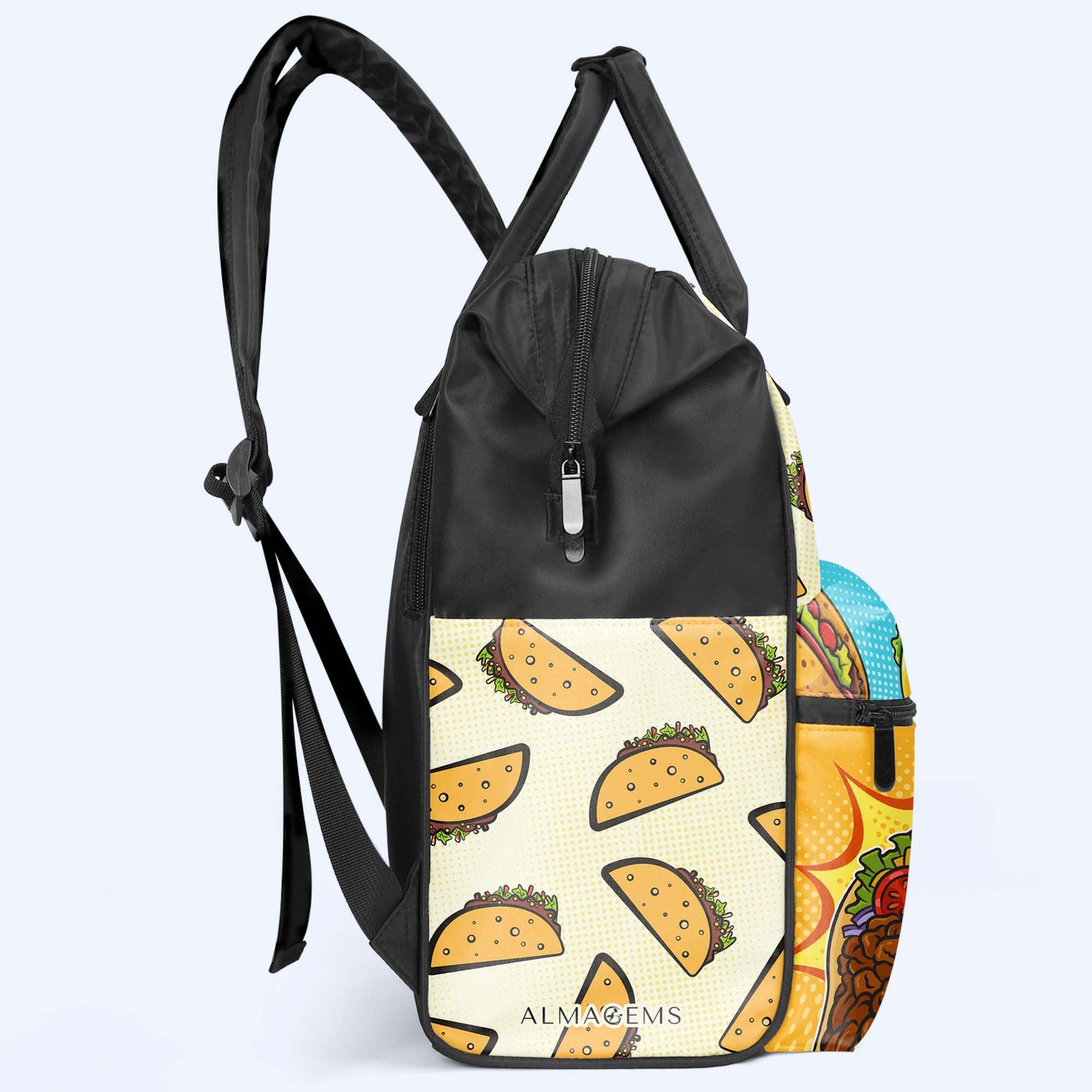 Je peux m'acheter des tacos - Sac à dos de voyage personnalisé en forme de bec de canard - DG061_DKB