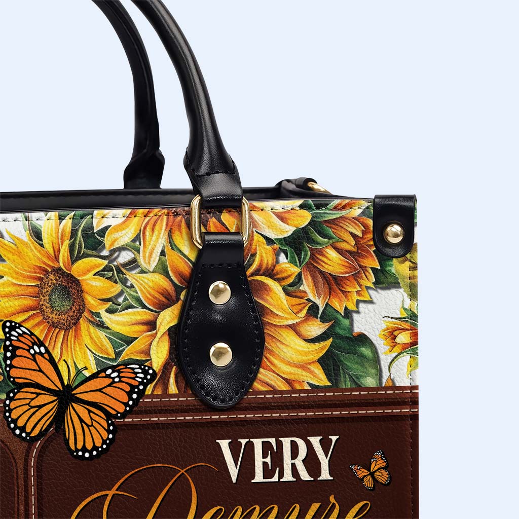 Very Demure, Very Mindful - Personalized Custom Leather Handbag - DG070_HB