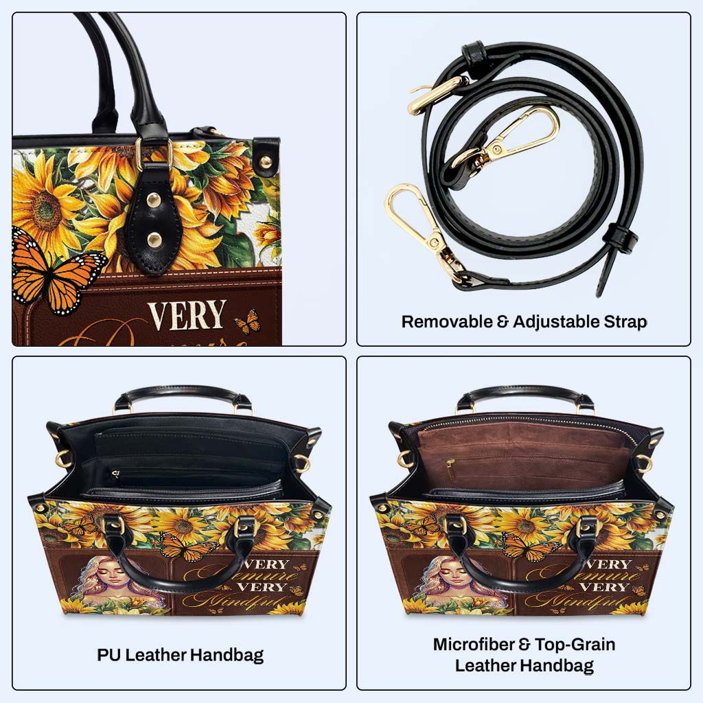 Very Demure, Very Mindful - Personalized Custom Leather Handbag - DG070_HB