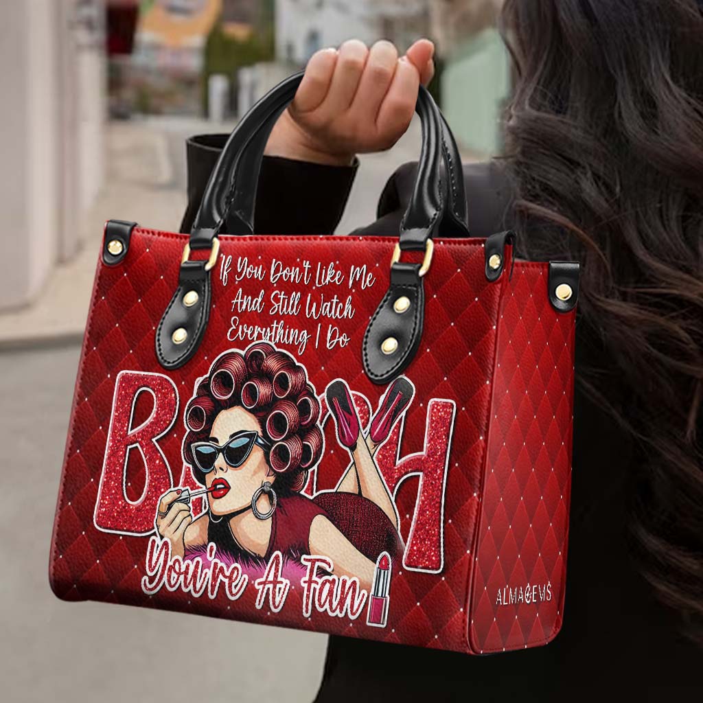 Vous êtes fan - Sac à main en cuir personnalisé - DG078_HB