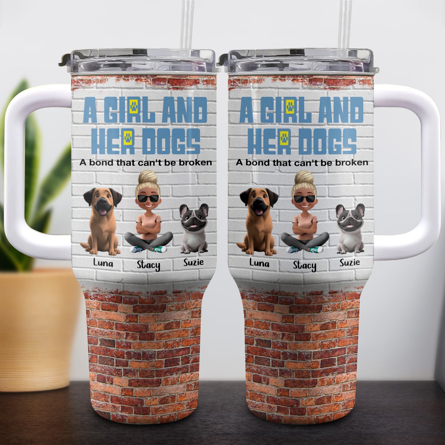 A Girl And Her Dogs, A Bond That Can't Be Broken, Girl and Dogs