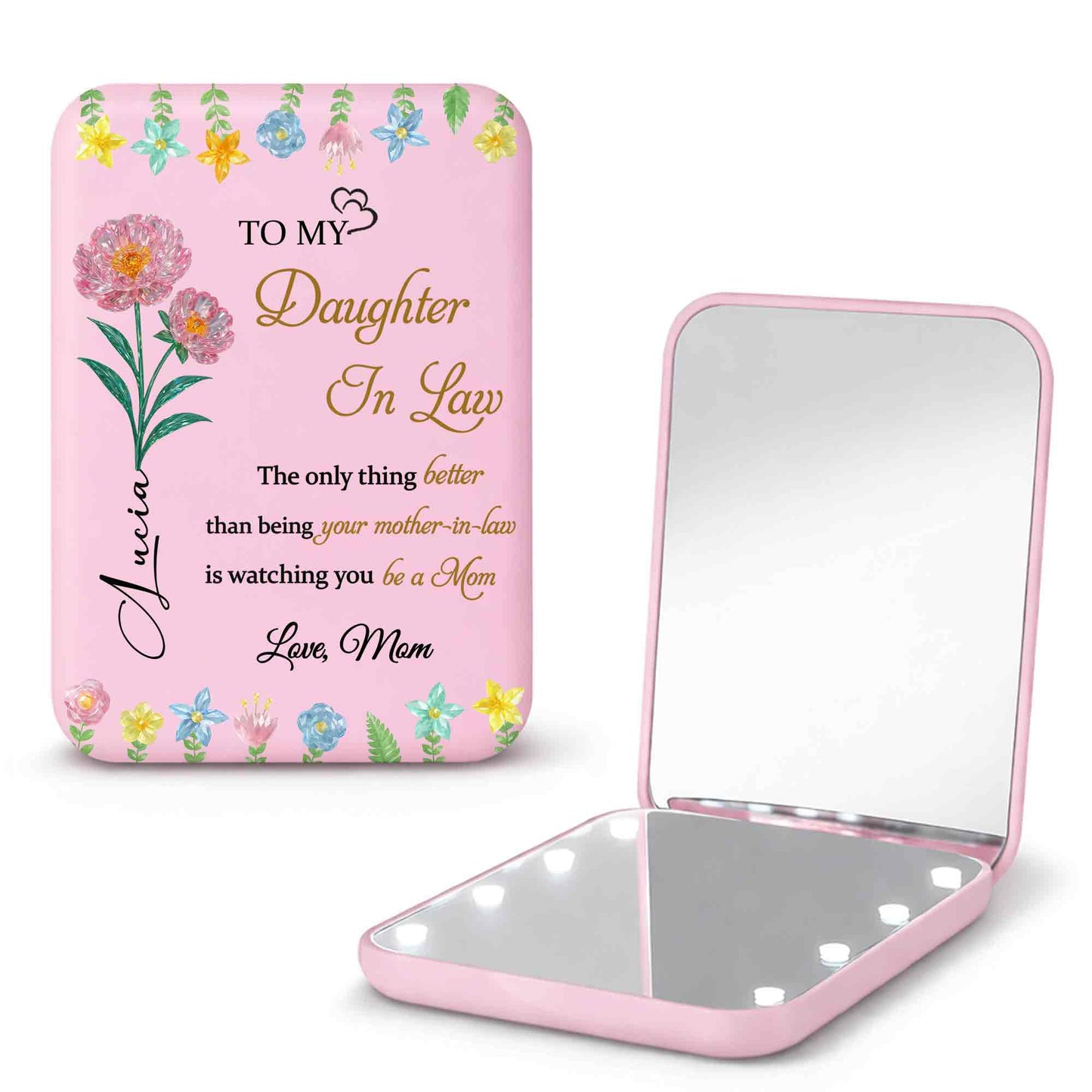 To My Daughter In Law The Only Thing Better Watching You Be A Mom Flower