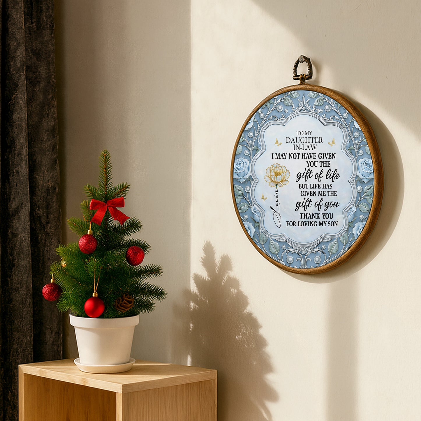 Gift Of Life Message To Daughter-In-Law With Flowers