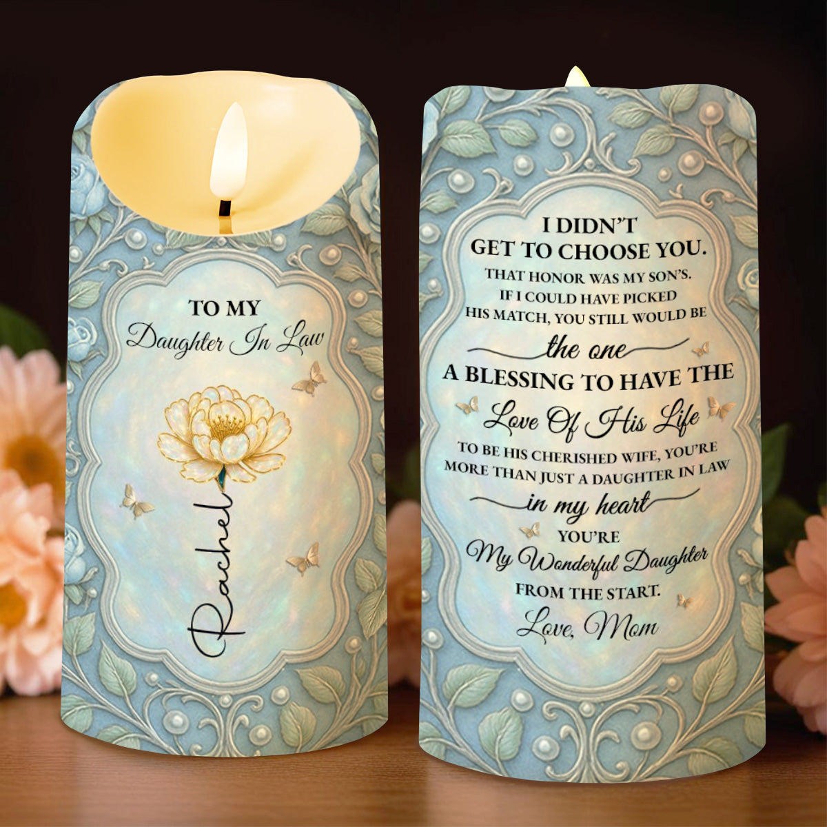 To My Daughter In Law, Blessing, Flowers And Butterfly