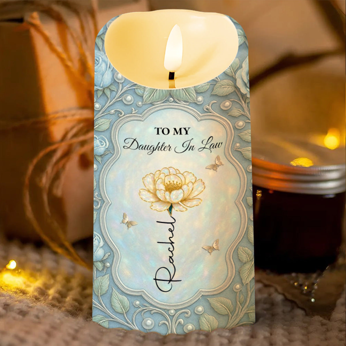 To My Daughter In Law, Blessing, Flowers And Butterfly