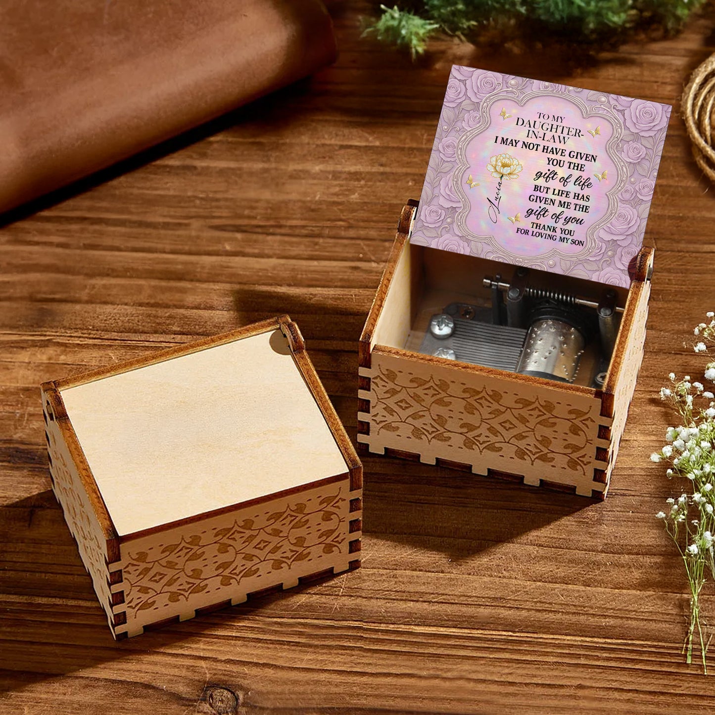 To My Daughter-In-Law, Roses And Butterfly Design