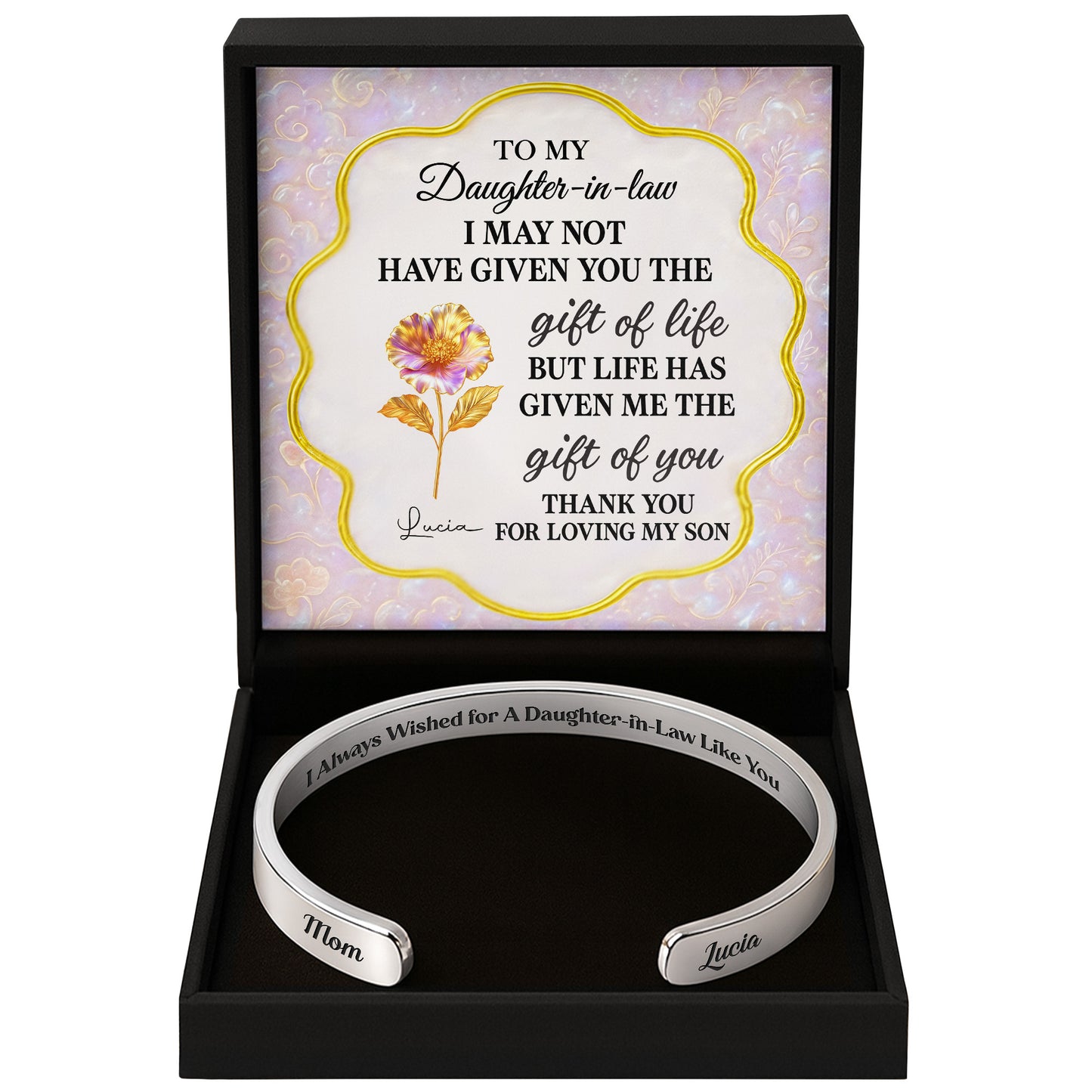 To My Daughter-In-Law, Gift Of You, Flower Design