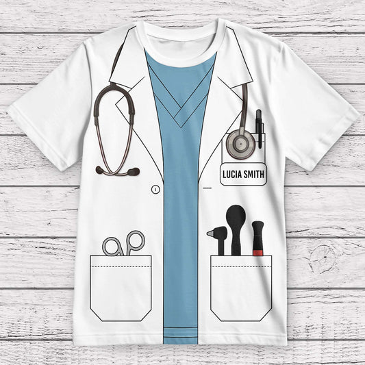 Customizable Medical Professional Themed Graphic T-Shirt