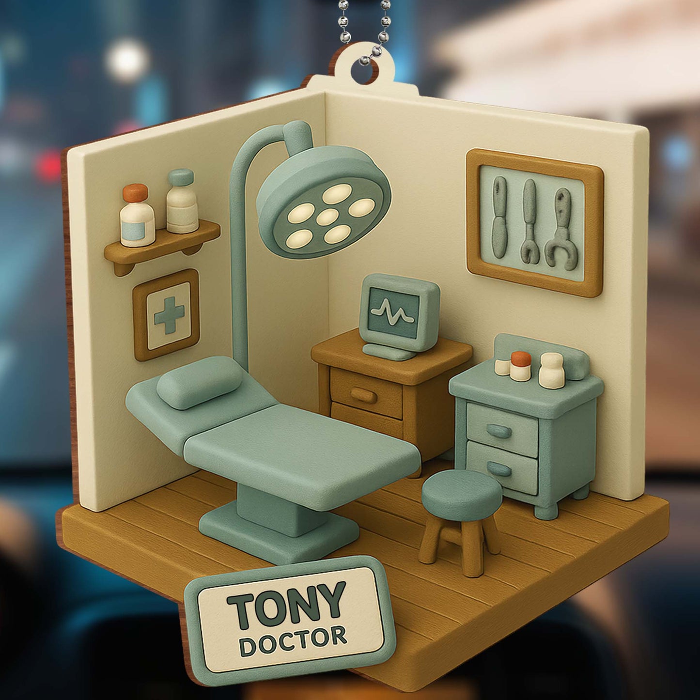 Miniature Model Of A Cozy Medical Office