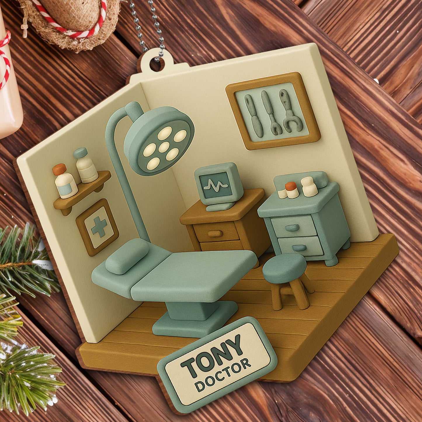 Miniature Model Of A Cozy Medical Office