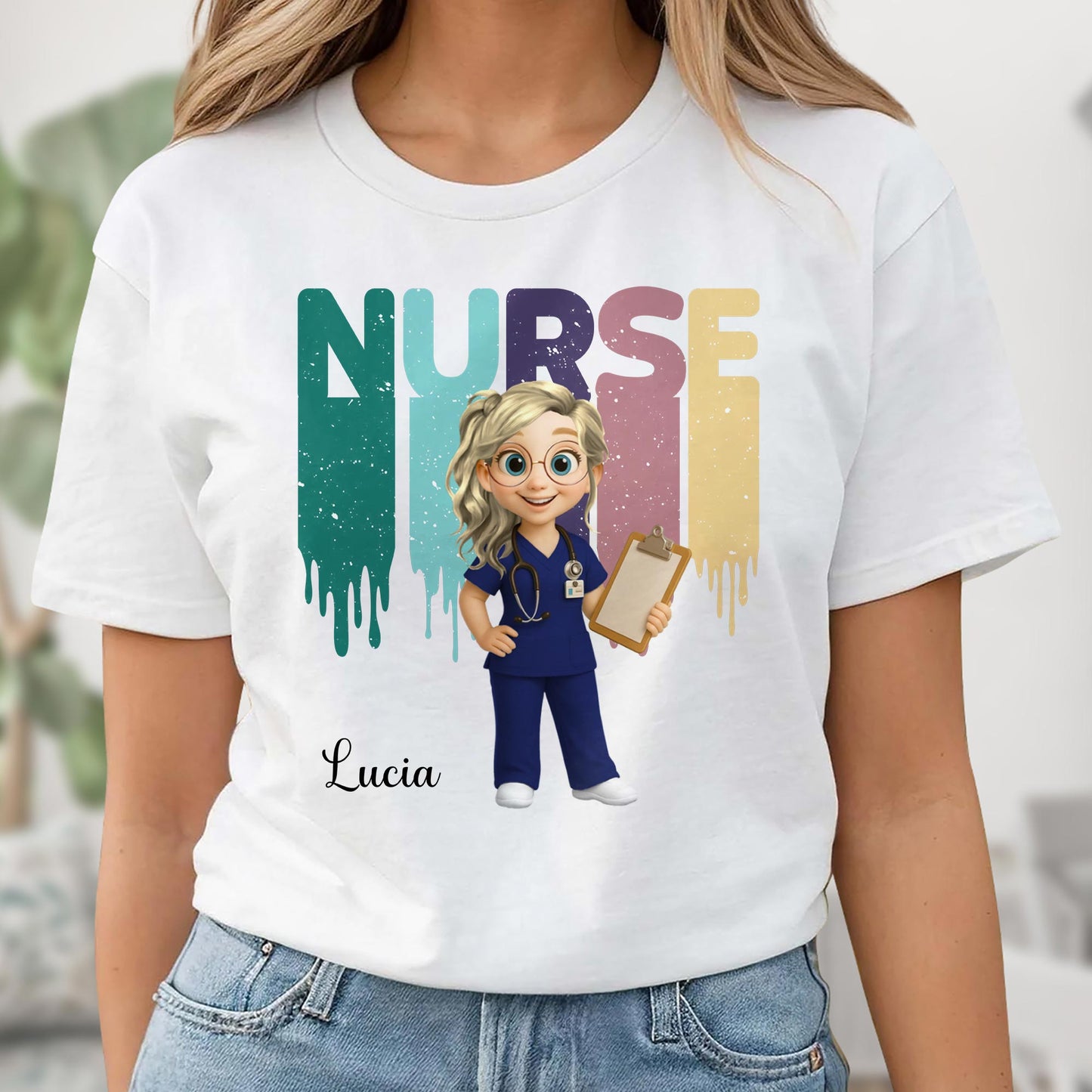 Nurse, Animated Character With Clipboard