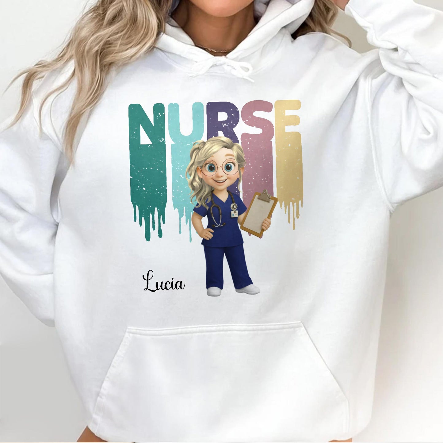 Nurse, Animated Character With Clipboard
