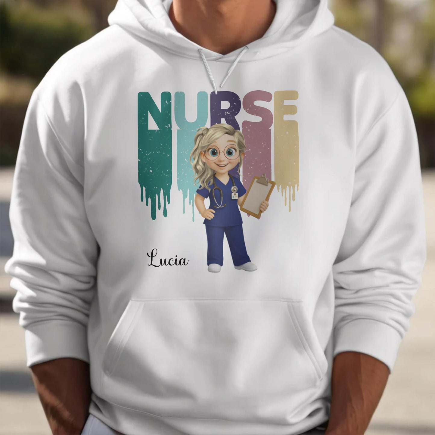 Nurse, Animated Character With Clipboard