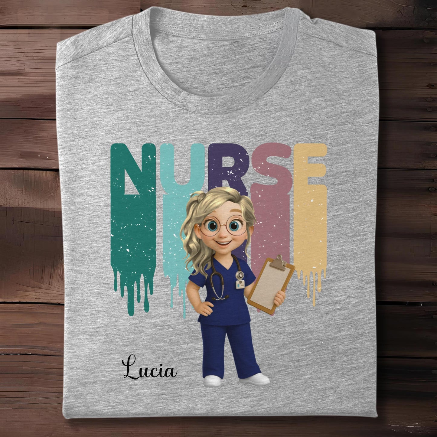 Nurse, Animated Character With Clipboard