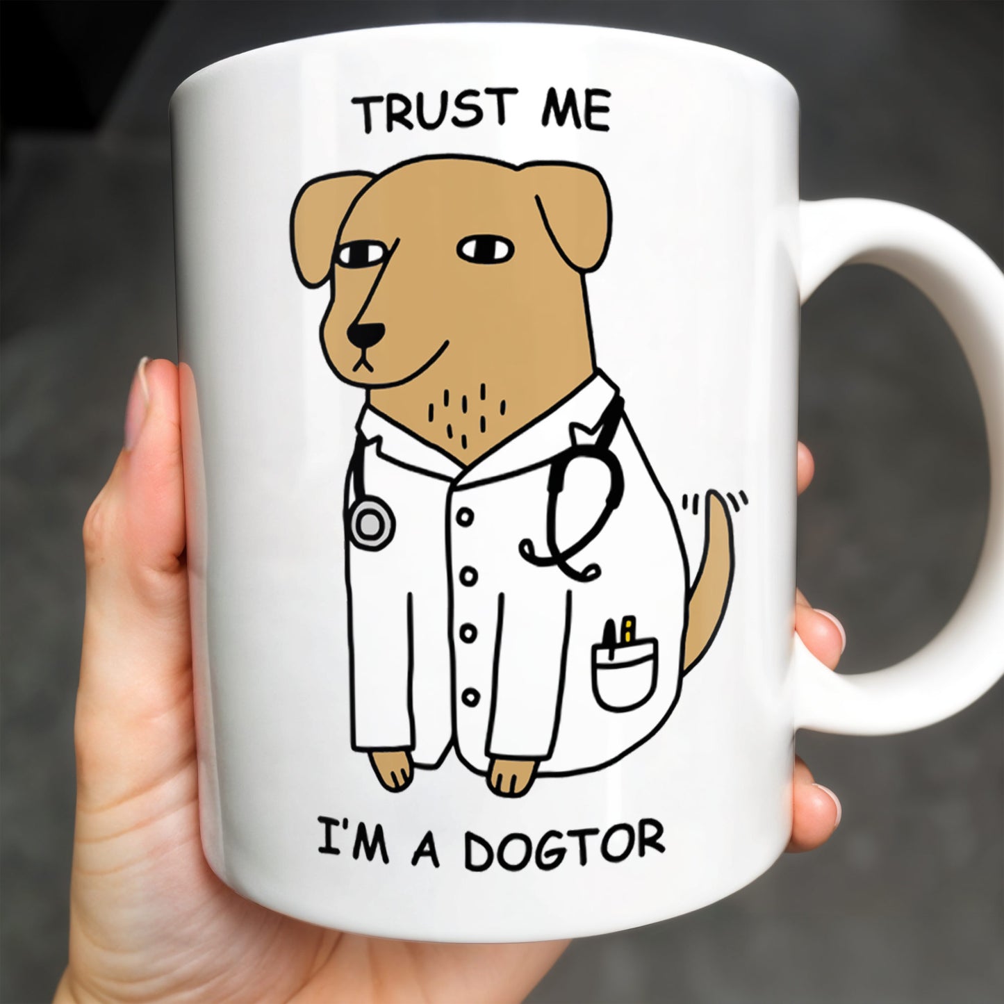 Trust Me, I'm A Dogtor, Dog With Stethoscope