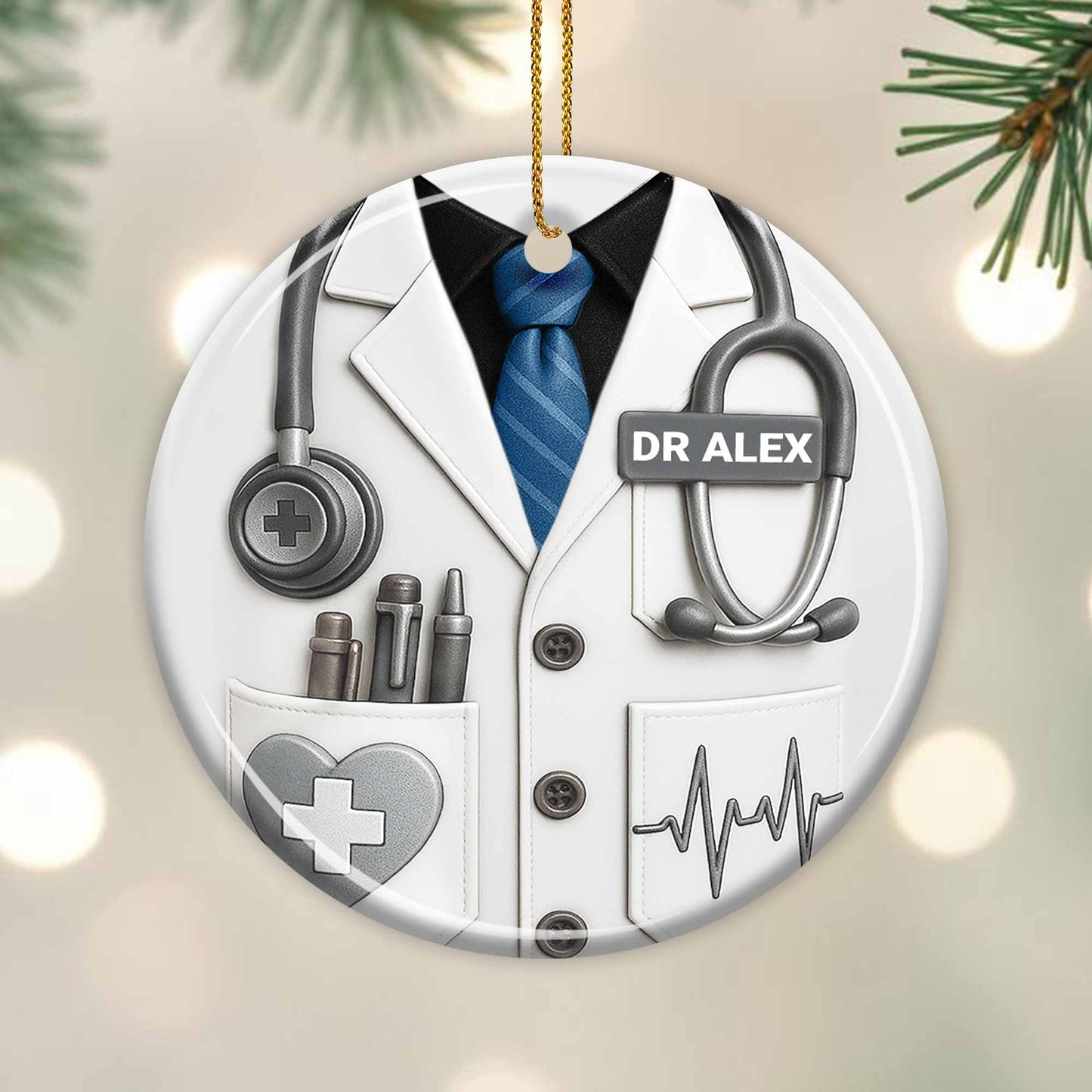 Honor A Dedicated Doctor With Custom Coat And Stethoscope Design