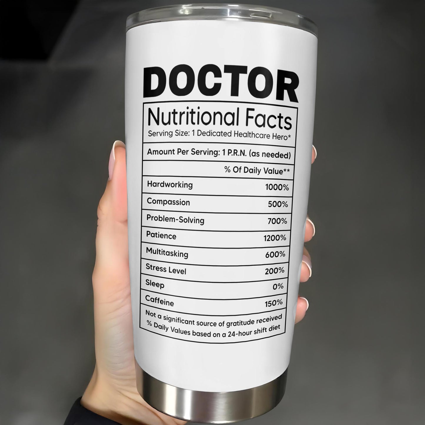 To A Brilliant Doctor, Your Care And Compassion, Medical Tools and Scrubs - Personalized Custom Stainless Steel Tumbler 20oz 30oz - DOC036_TB