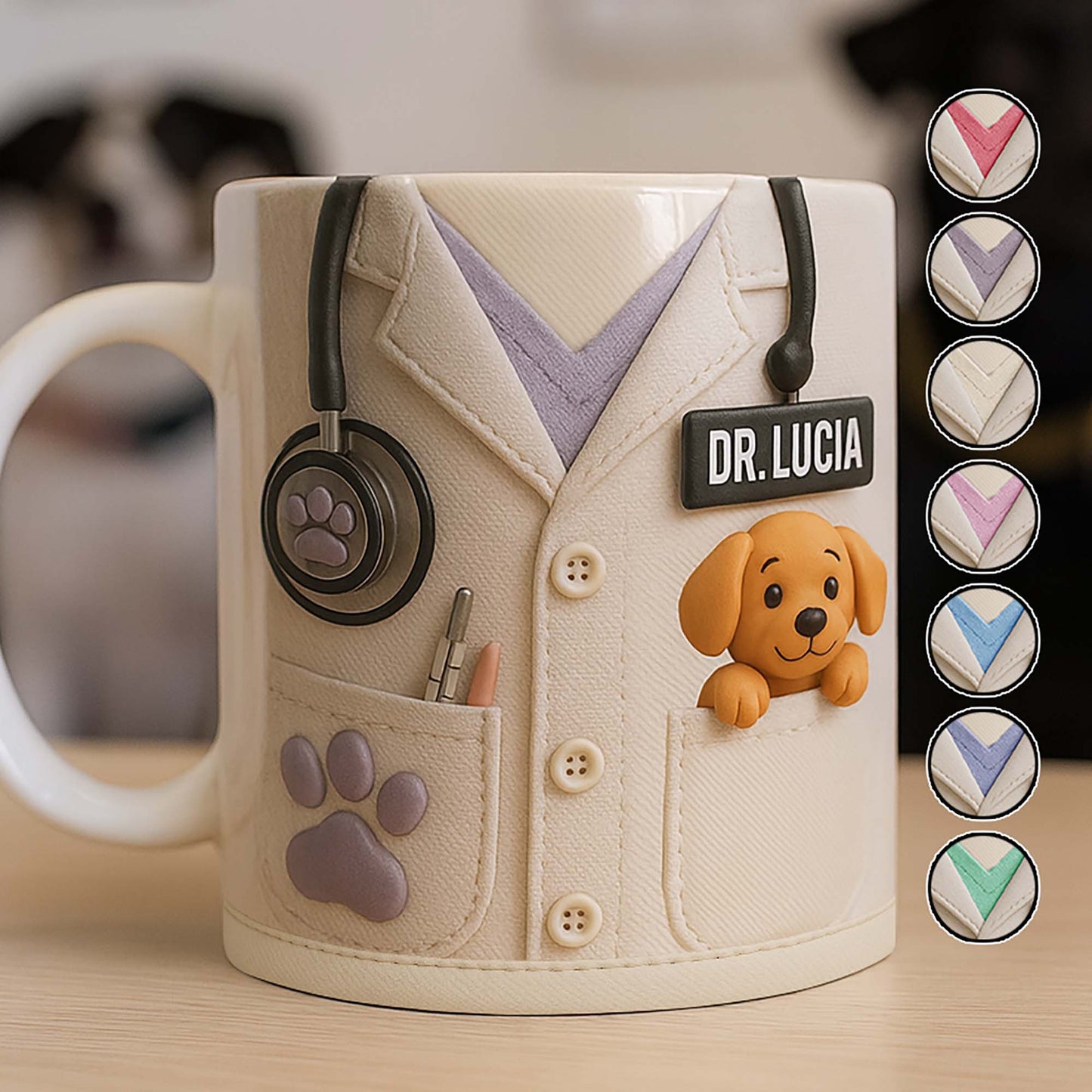 The Perfect Gift For Pet Lovers Featuring Lab Coat And Dog