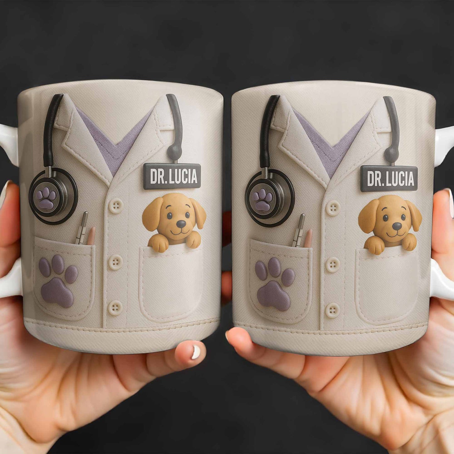 The Perfect Gift For Pet Lovers Featuring Lab Coat And Dog
