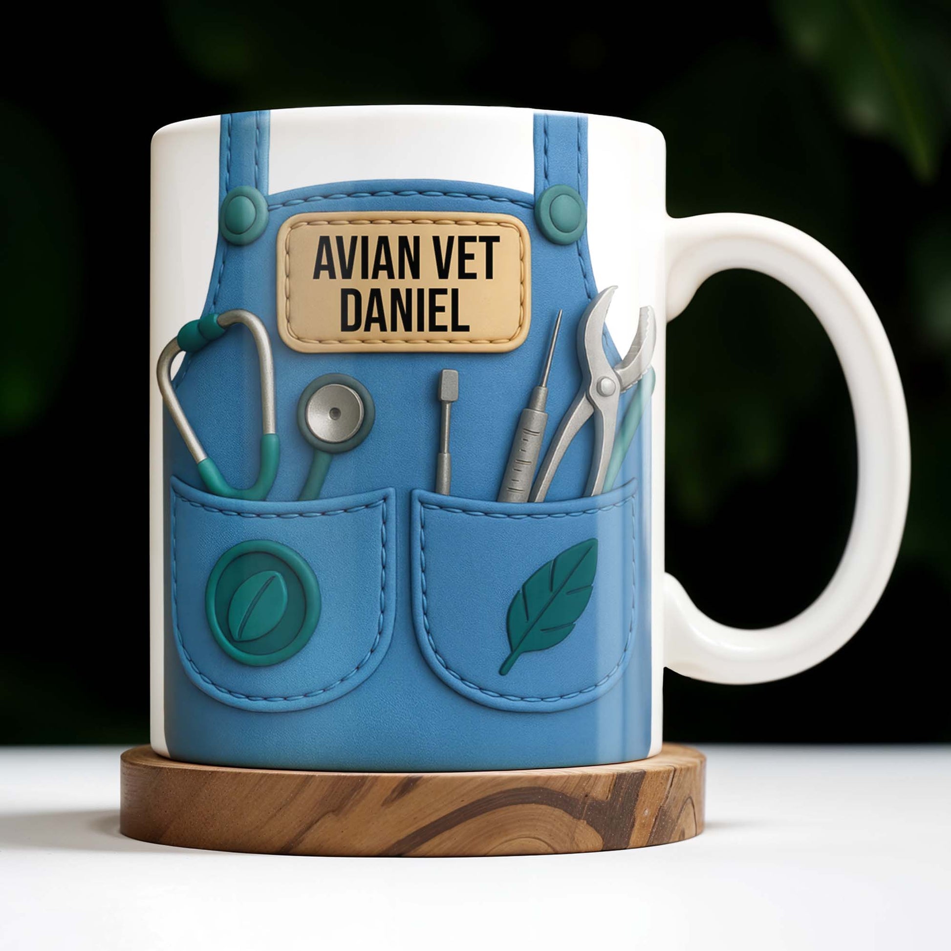Avian Vet Customizable Mug With Medical Instruments