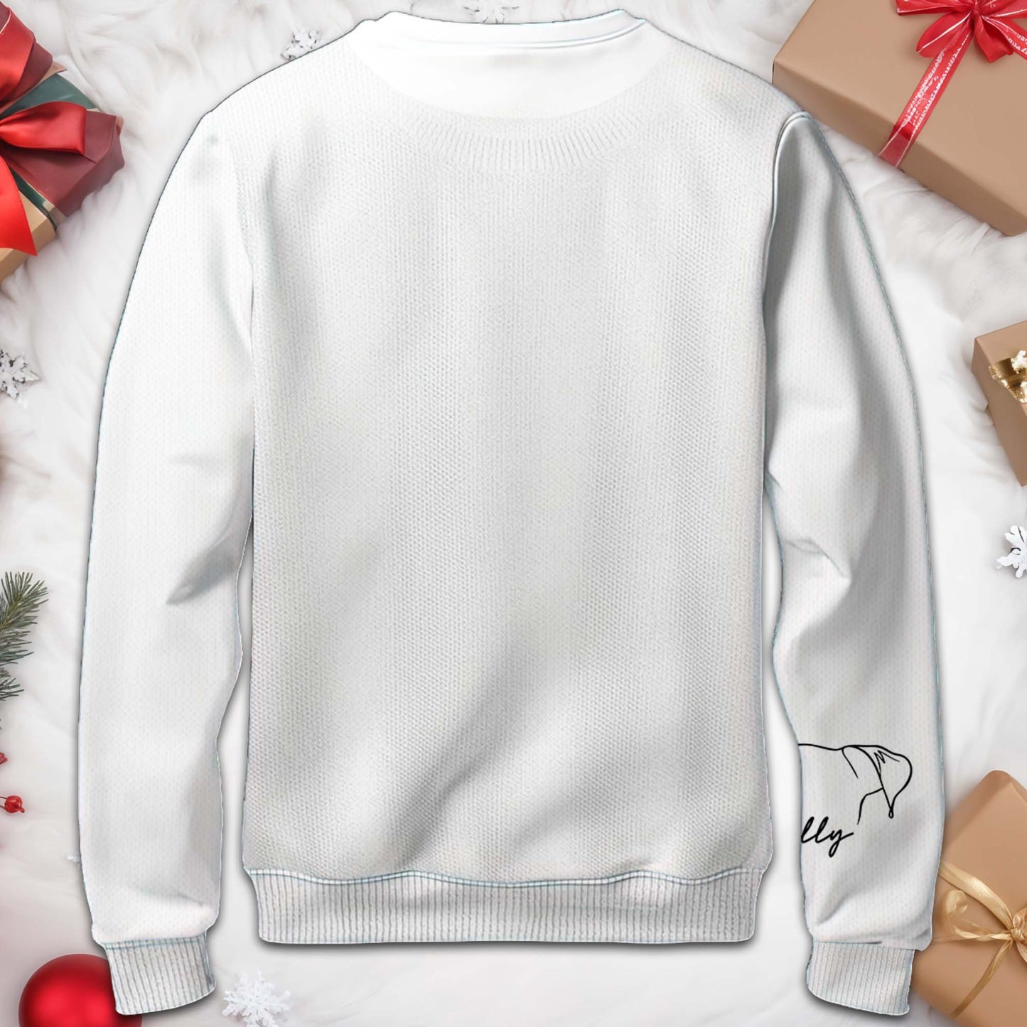 Capture Every Moment Stylish Comfortable Dog Silhouette Sweatshirt