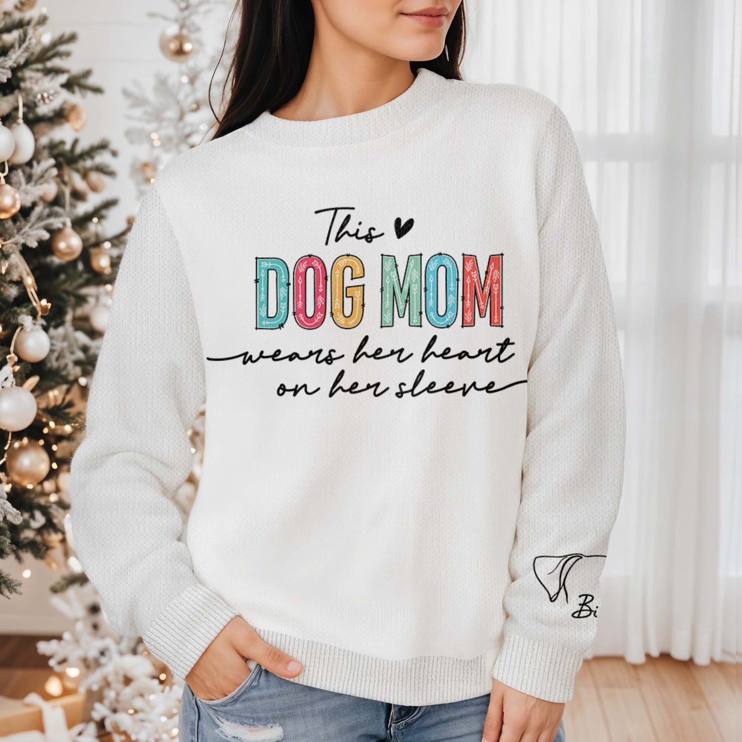 Capture Every Moment Stylish Comfortable Dog Silhouette Sweatshirt