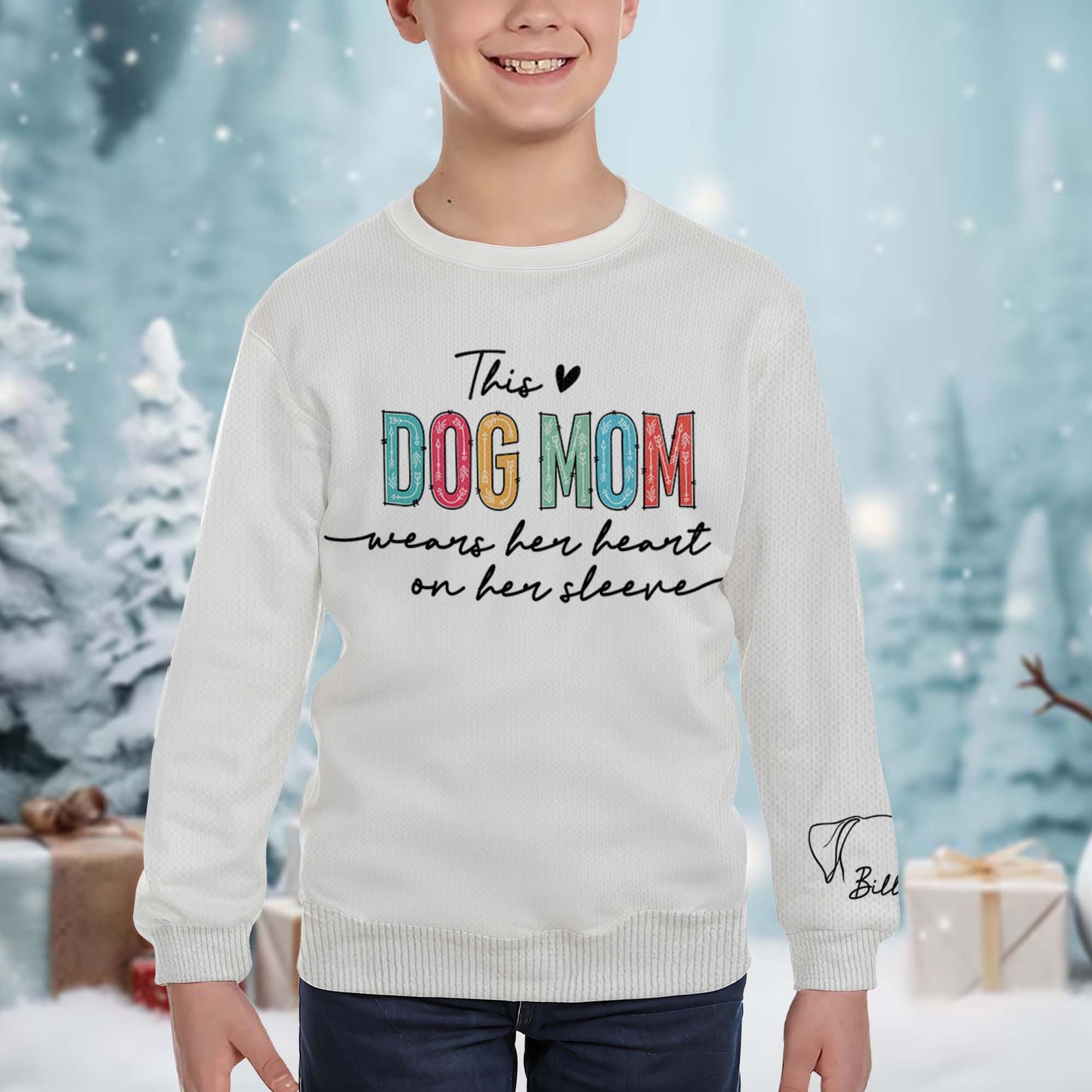 Capture Every Moment Stylish Comfortable Dog Silhouette Sweatshirt