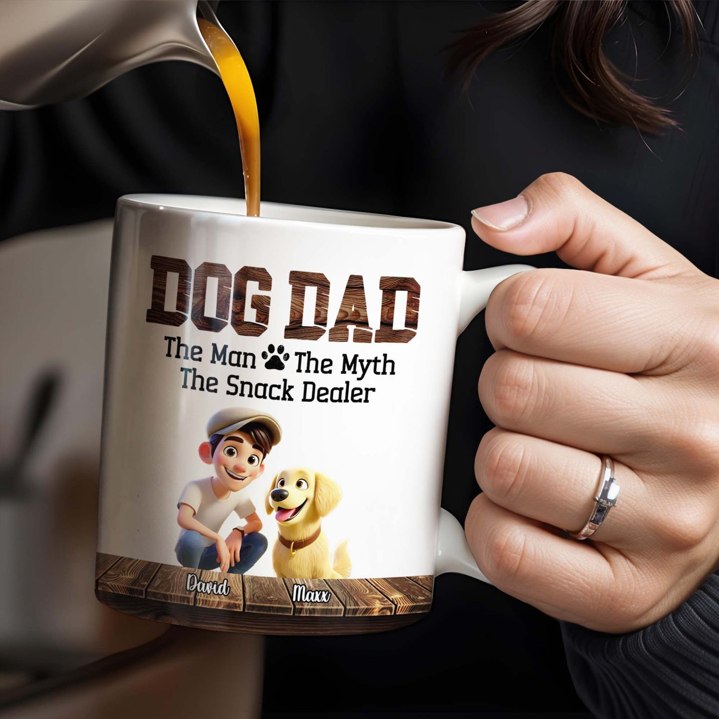 Dog Dad The Man The Myth The Snack Dealer Mug