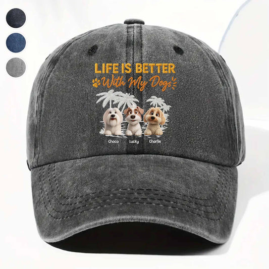 Life Is Better With My Dogs, Palms and Pups