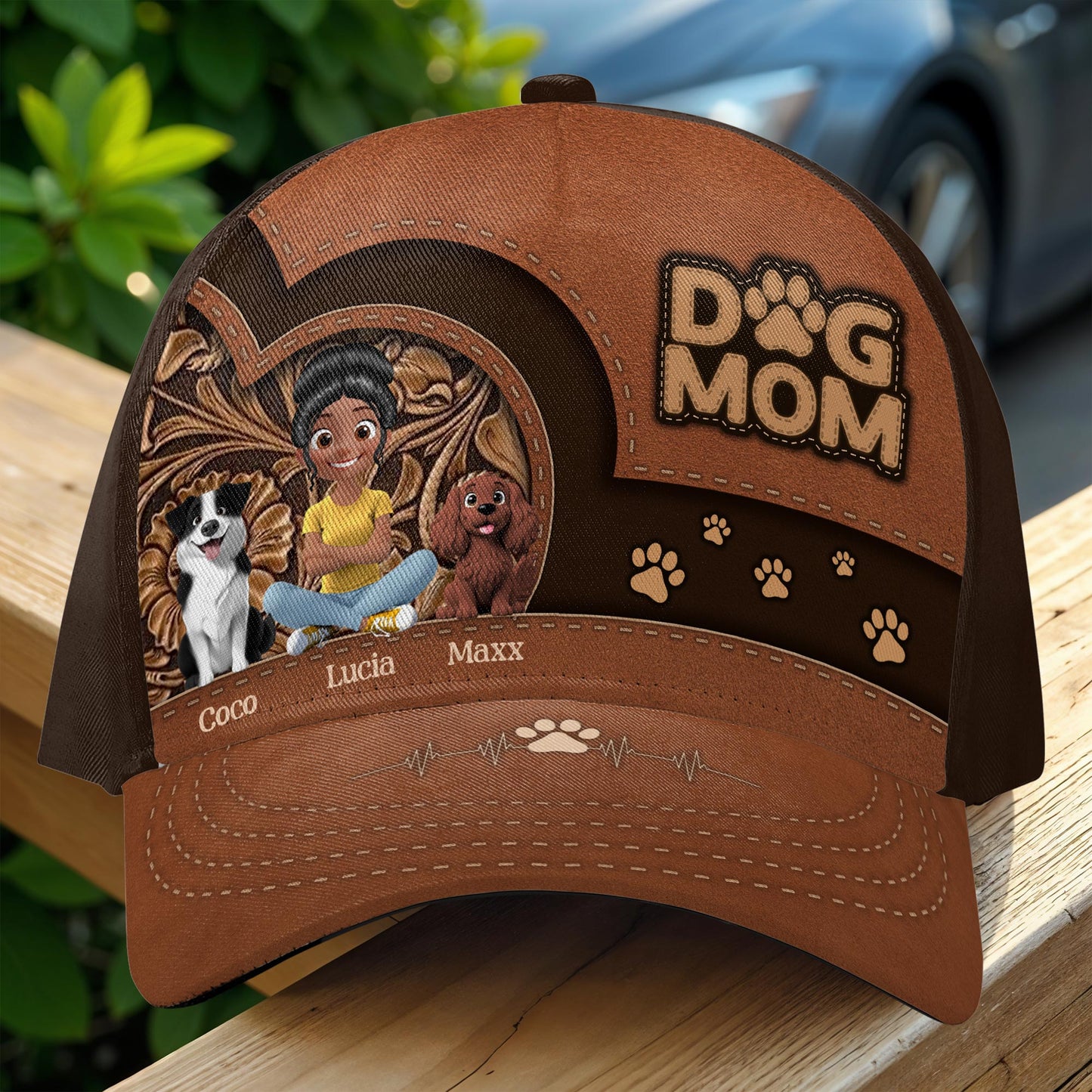 Best Dog Mom, Dog And Paws
