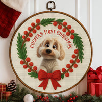 First Christmas Celebration With Cute Dog