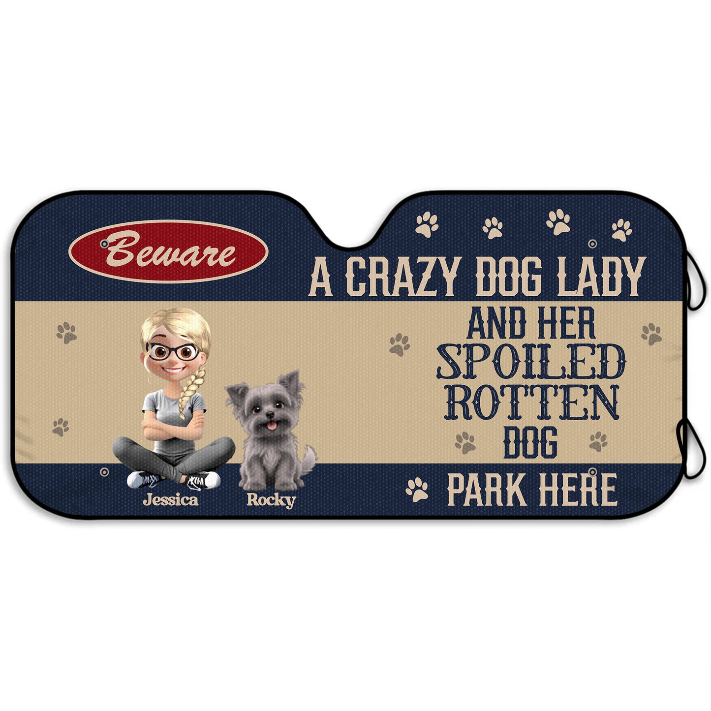 Beware A Crazy Dog Lady And Her Spoiled Rotten Dog Park Here, Woman and Dog