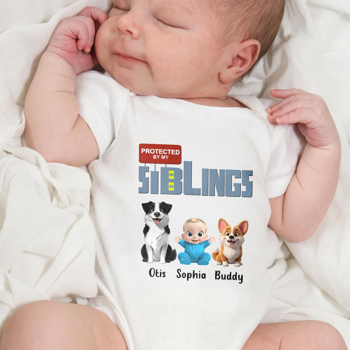 Protected By My Siblings, Baby and Dogs