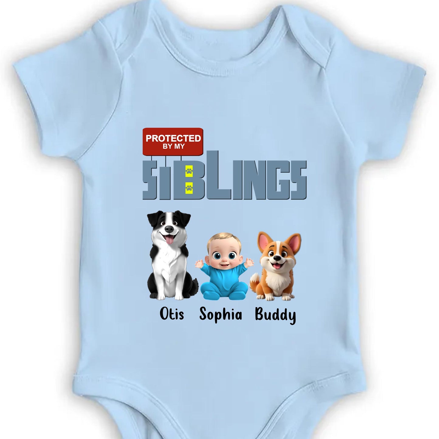 Protected By My Siblings, Baby and Dogs