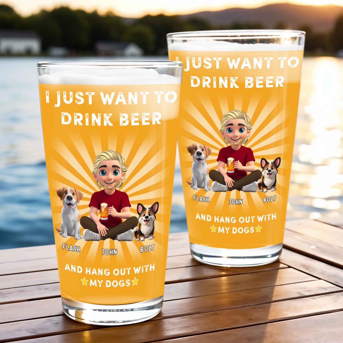 I Just Want To Drink Beer And Hang Out With My Dogs