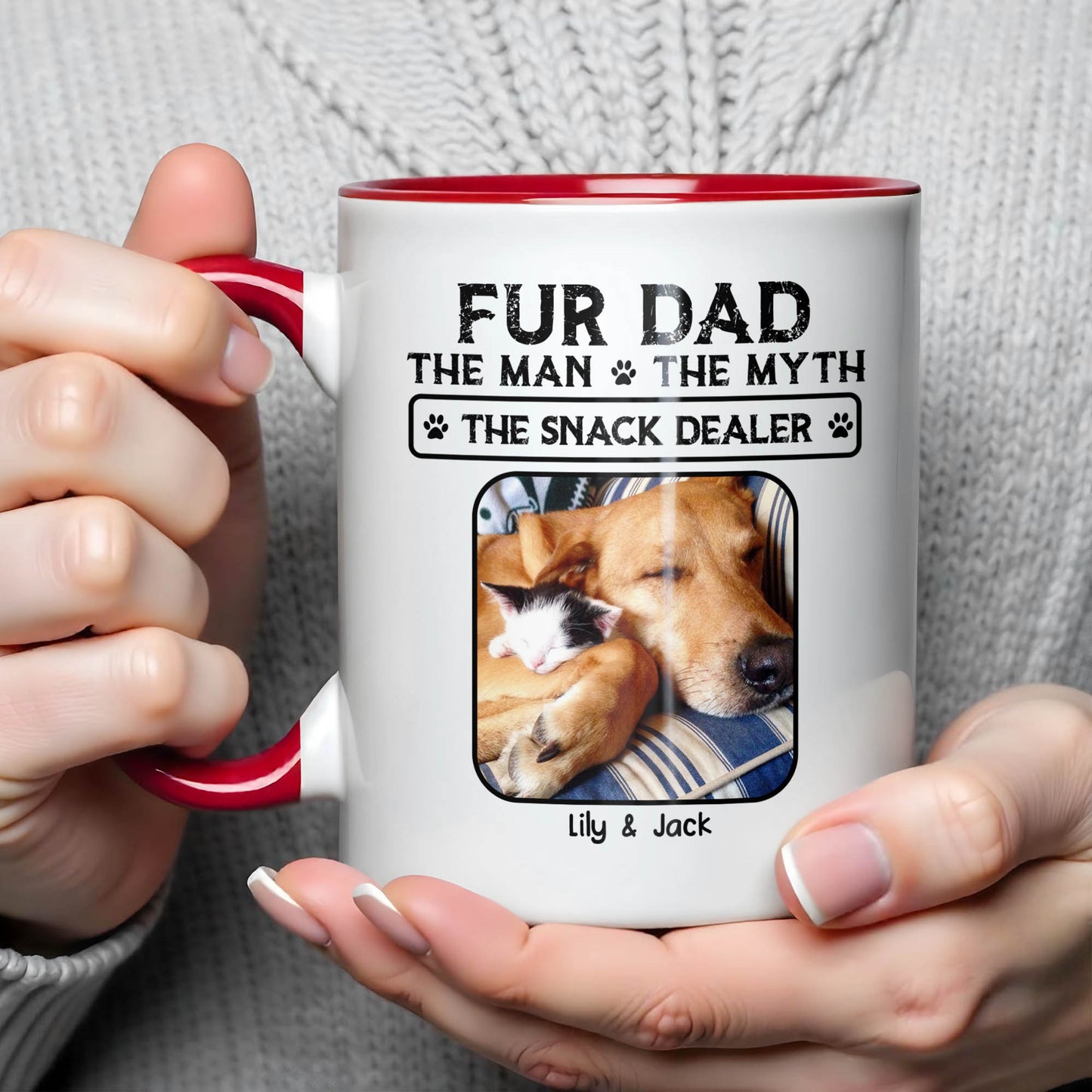 Fur Dad The Man The Myth The Snack Dealer