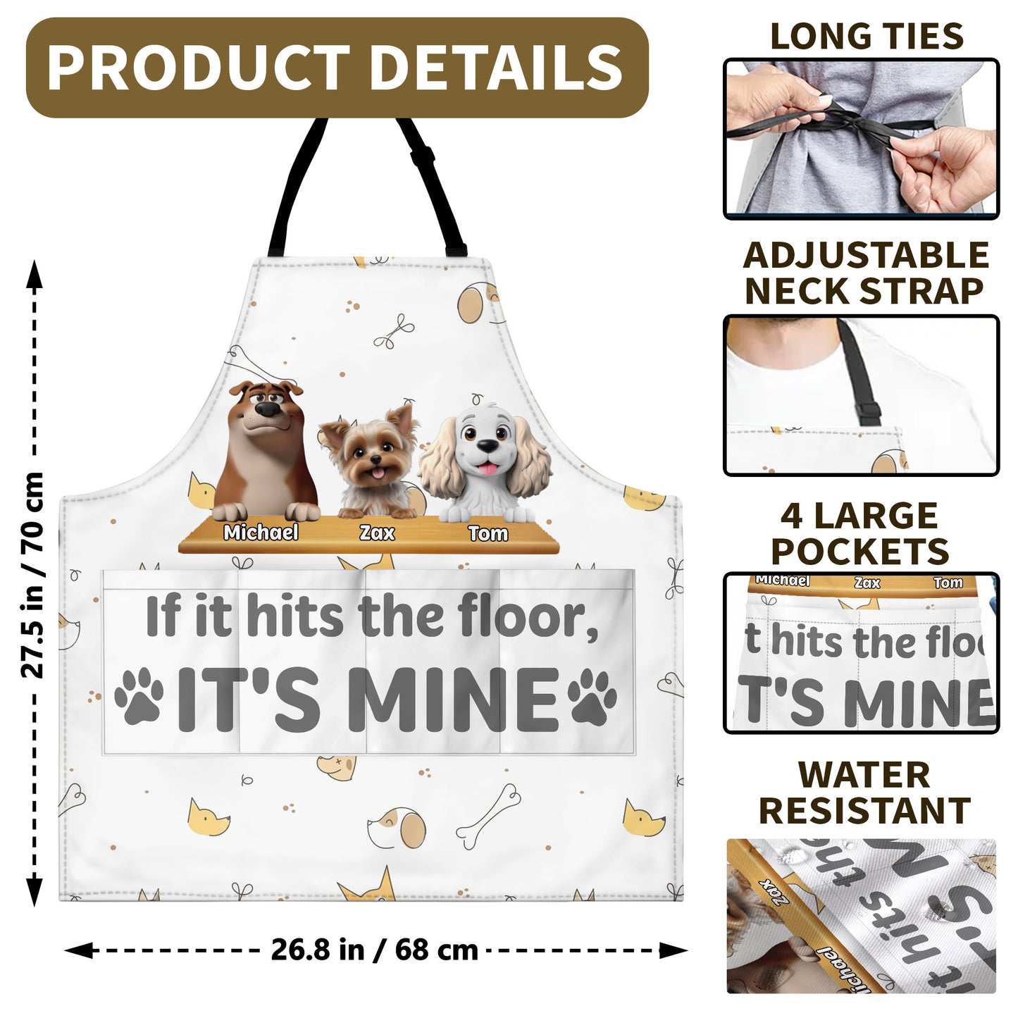 If It Hits the Floor, IT'S MINE, Dogs and Paw Prints