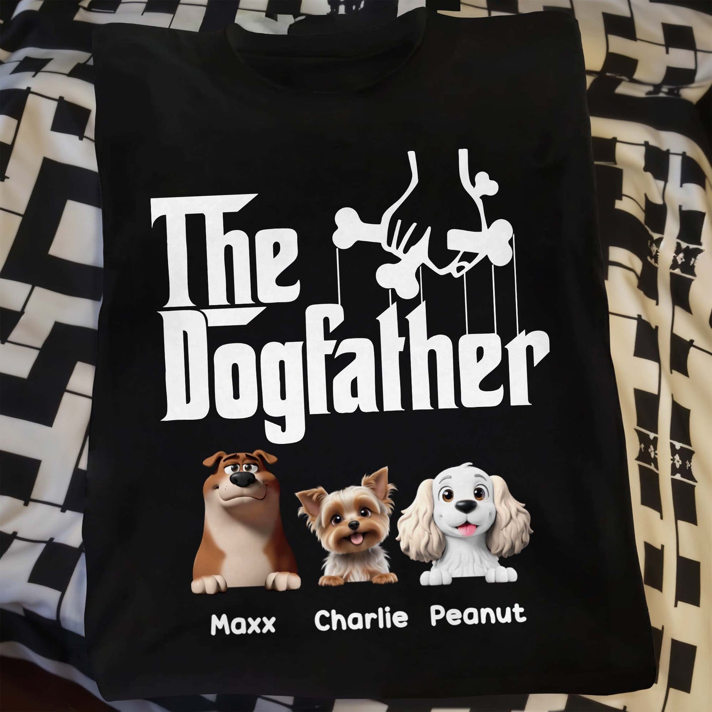 The Dogfather With Dogs and Bone
